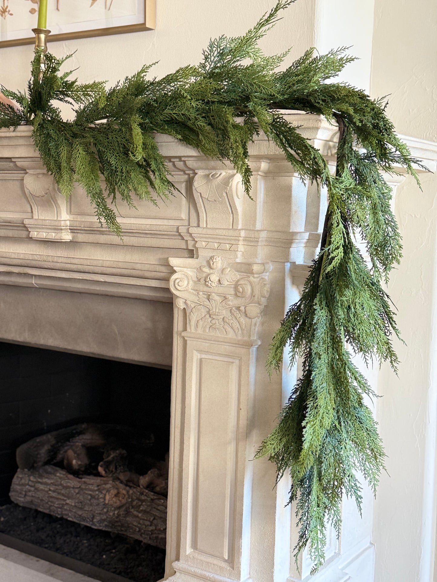6ft Deluxe Faux Cedar Garland