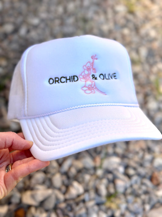 Orchid & Olive Hat