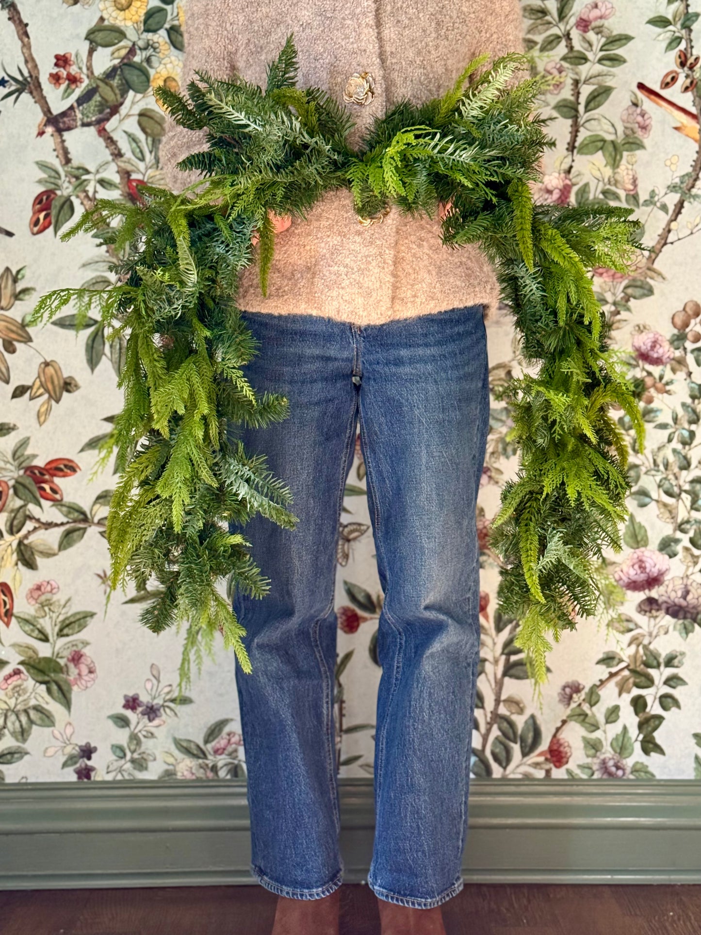 5ft Faux Cedar + Pine Mix Swag