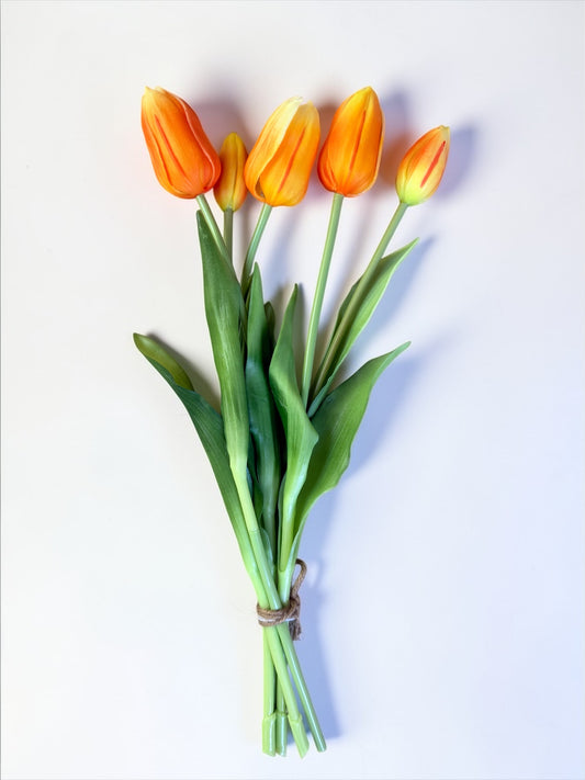 Faux Dutch Tulips: Orange