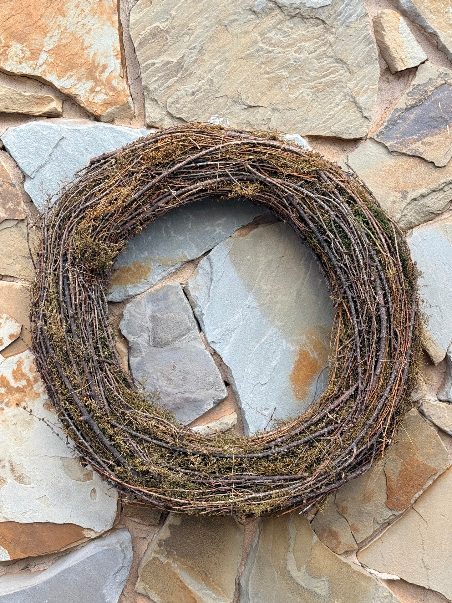 24” Moss & Twig Wreath