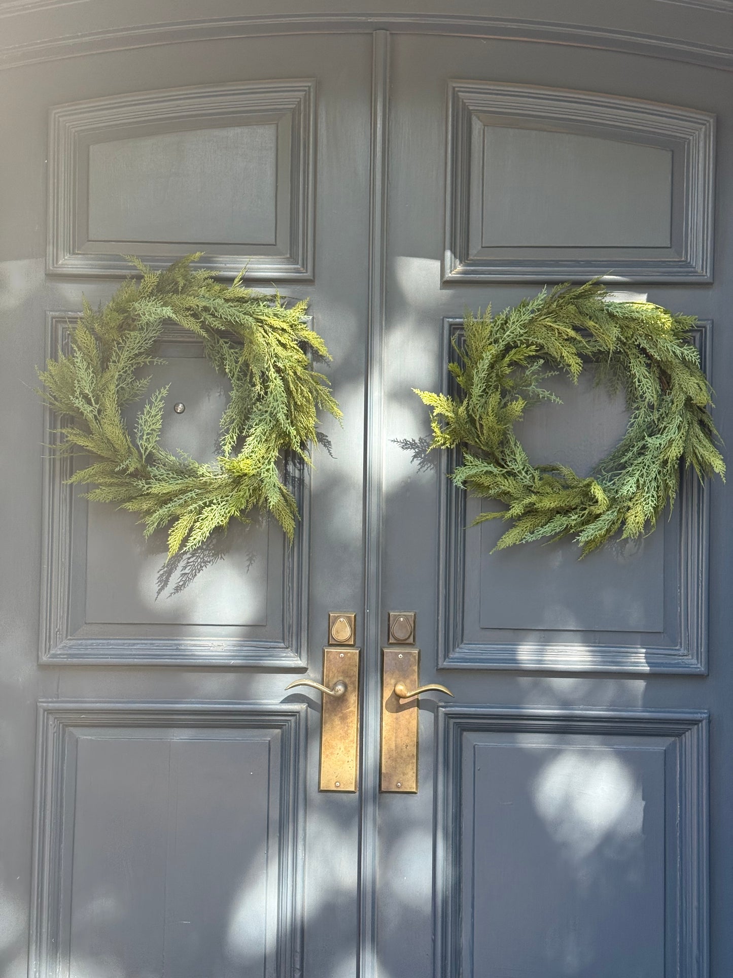 24" Faux Cedar Wreath