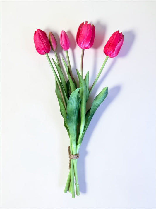 Faux Dutch Tulips: Red