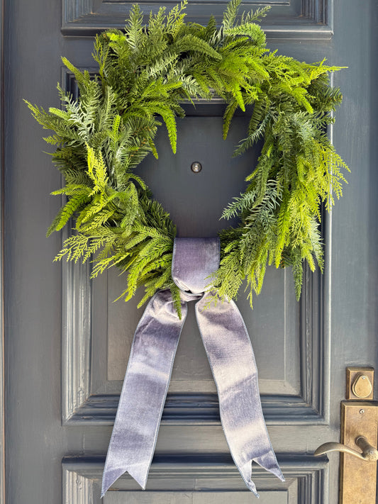 4” Velvet Sash in English Blue