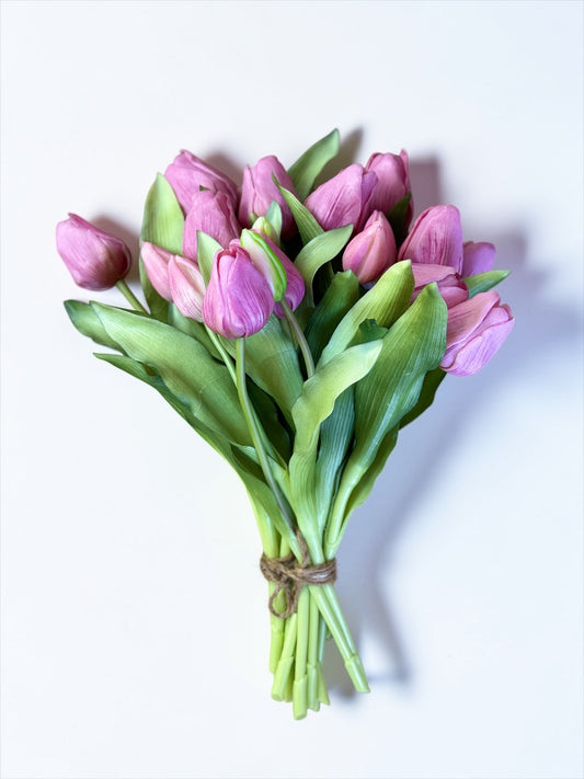 21 Fine Faux Tulips: Dark Pink